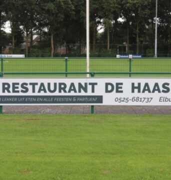 Restaurant en Partycentrum De Haas nieuwe bordsponsor