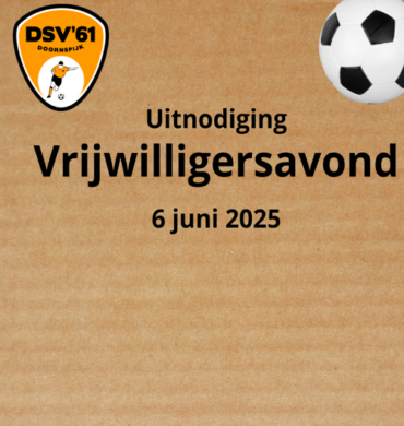 Uitnodiging vrijwilligersavond